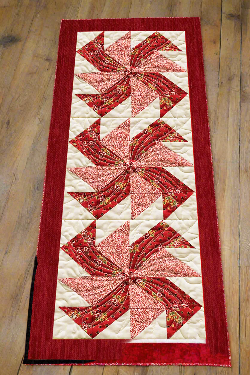 Candy Cane Twirl Quilt Pattern