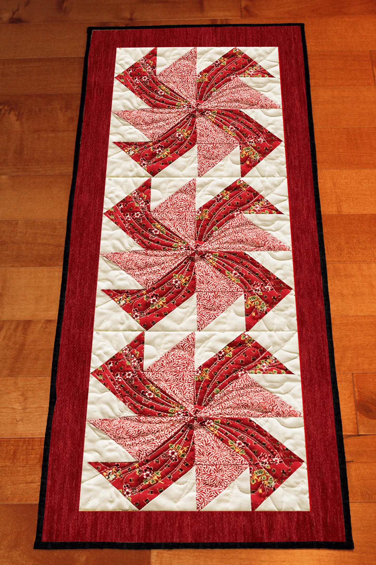 Candy Cane Twirl Quilt Pattern