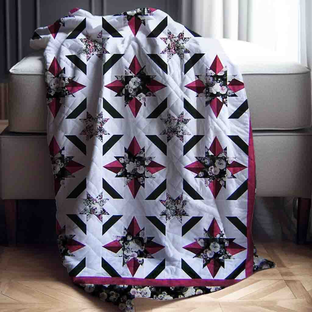 Crimson Starlight Quilt Pattern