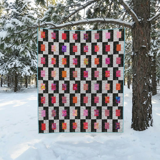 Midnight Color Windows Quilt Pattern