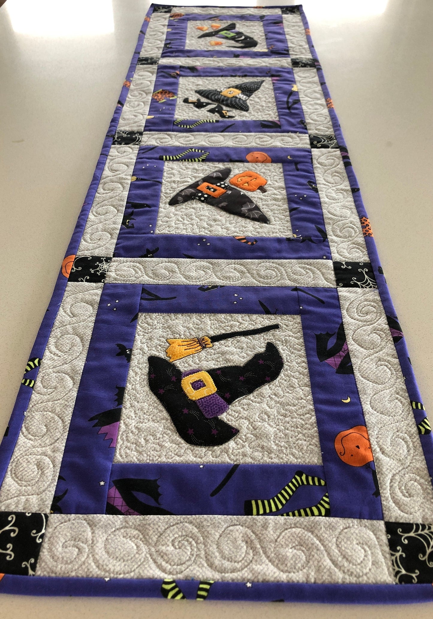 Witchy Stitches Table Runner Pattern